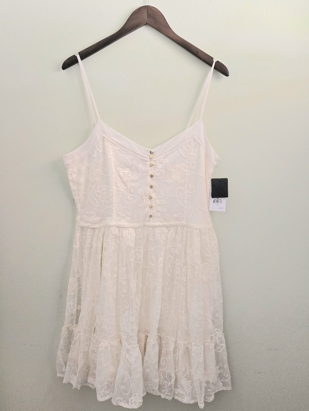 Juicy Couture Cotton Lace Flirty Dress Women's Size 14 NWT